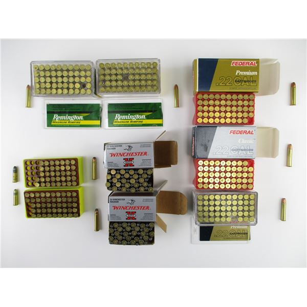 ASSORTED .22 WIN MAG AMMO LOT