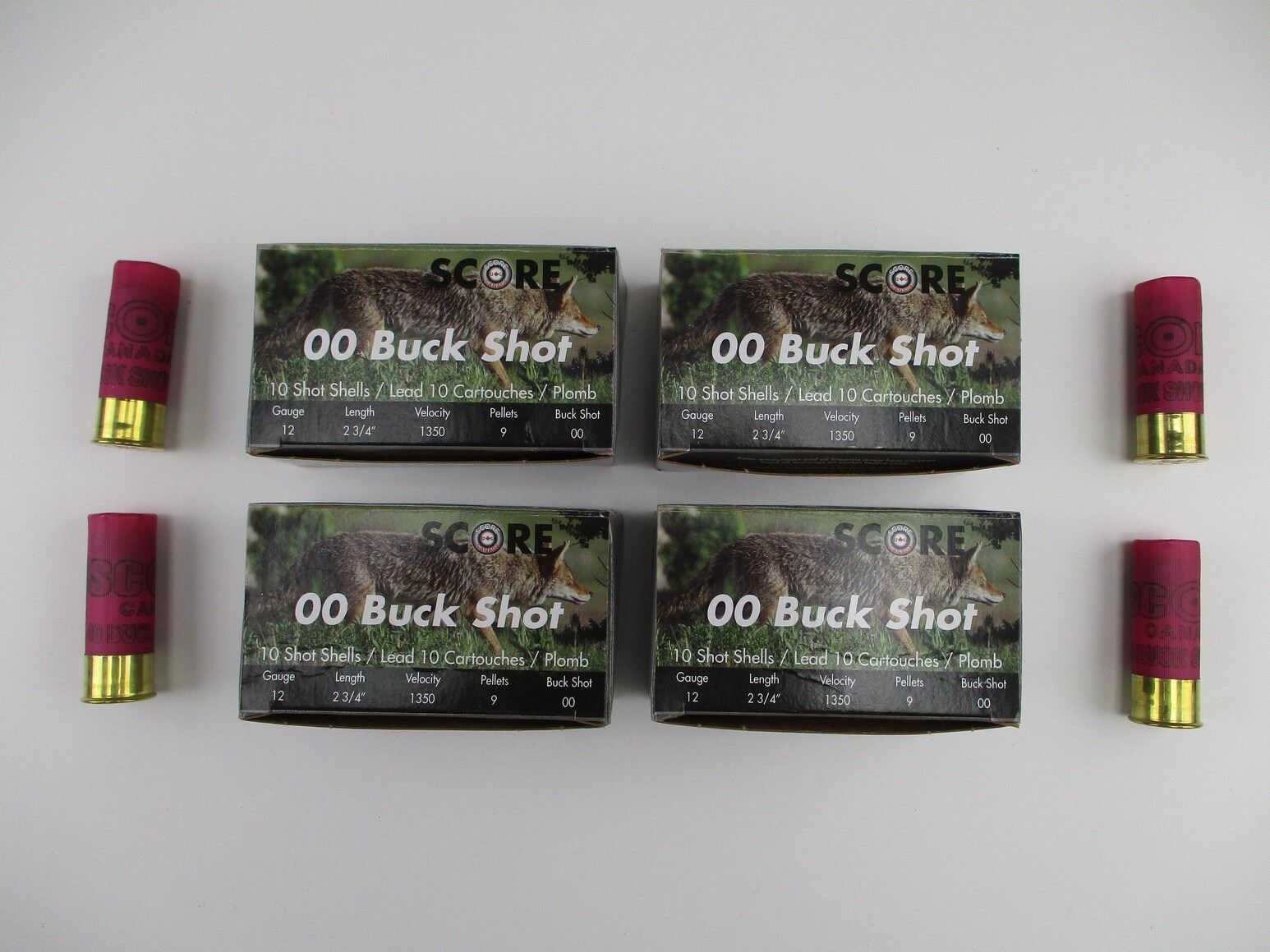 SCORE 12 GAUGE 00 BUCKSHOT SHOTSHELLS