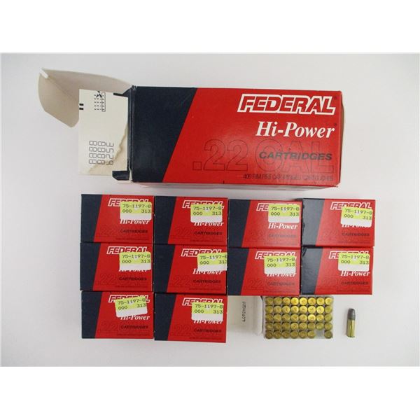 FEDERAL .22 LONG RIFLE AMMO