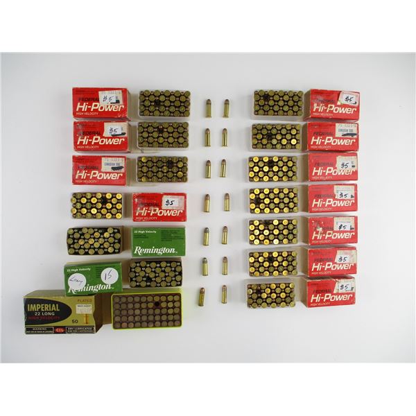 ASSORTED .22 LONG RIFLE AMMO