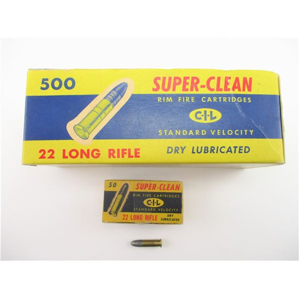 CIL SUPER-CLEAN .22 LONG RIFLE AMMO