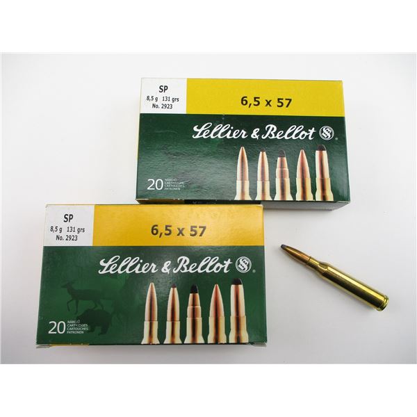 SELLIER & BELLOT 6.5X57 AMMO