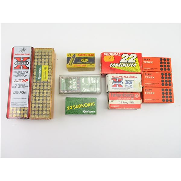ASSORTED .22 AMMO LOT