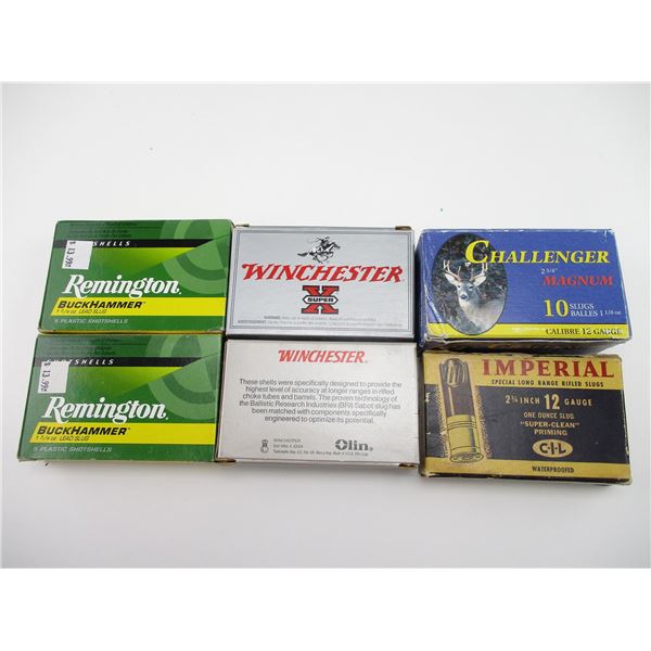 ASSORTED 12 GAUGE SLUGS LOT