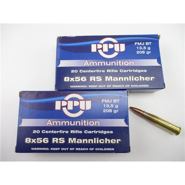 PPU 8X56 RS MANNLICHER AMMO