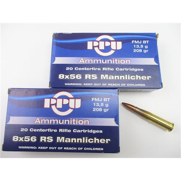 PPU 8X56 RS MANNLICHER AMMO