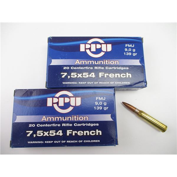 PPU 7.5X54 FRENCH AMMO