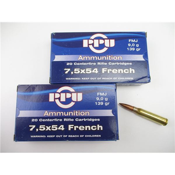 PPU 7.5X54 FRENCH AMMO