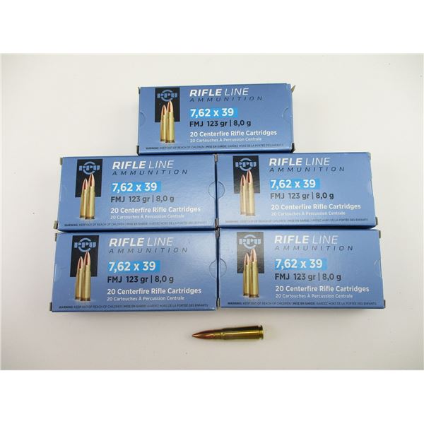 PPU 7.62X39 AMMO