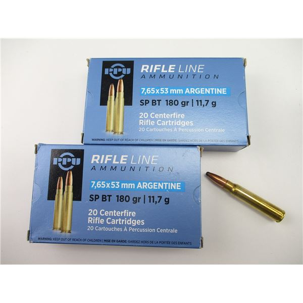 PPU 7.65X53MM ARGENTINE AMMO