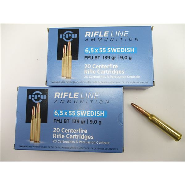 PPU 6.5X55 SWEDISH AMMO
