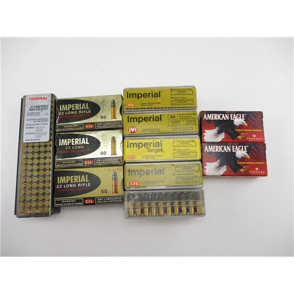 ASSORTED .22 LONG RIFLE AMMO