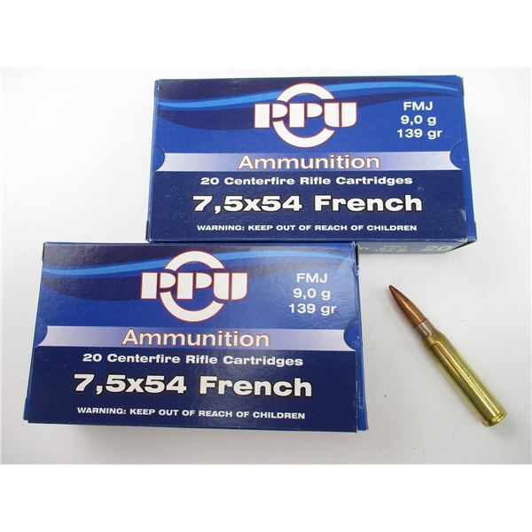 PPU 7.5X54 FRENCH AMMO
