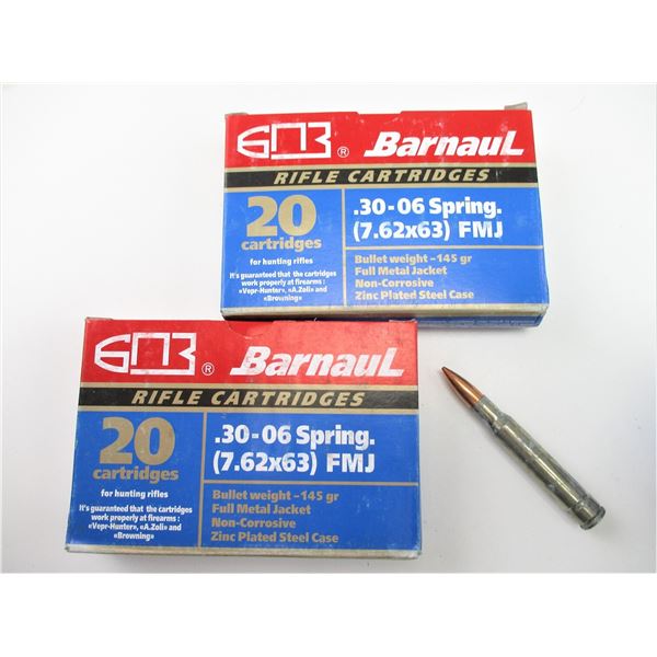 BARNAUL .30-06 SPRING AMMO