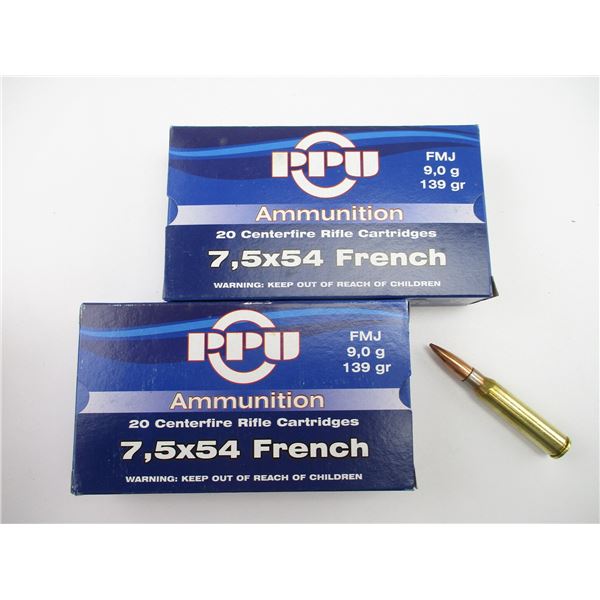 PPU .7.5X54 FRENCH AMMO