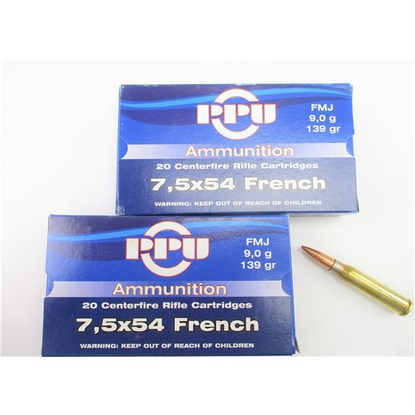 PPU .7.5X54 FRENCH AMMO