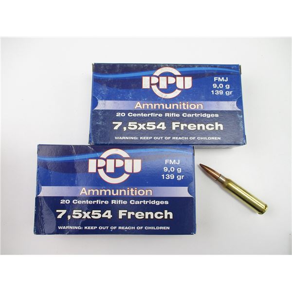 PPU .7.5X54 FRENCH AMMO