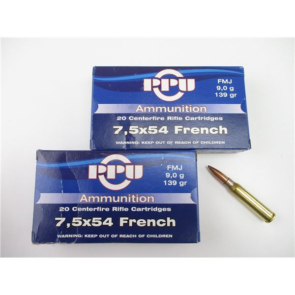 PPU .7.5X54 FRENCH AMMO
