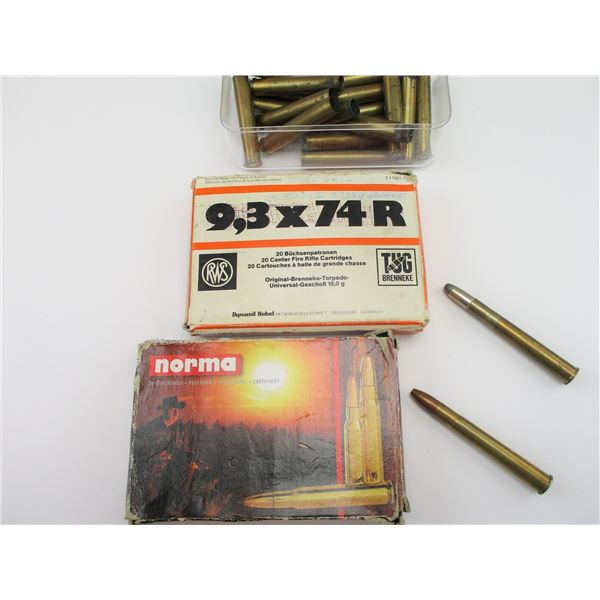 ASSORTED .9.3X74R AMMO
