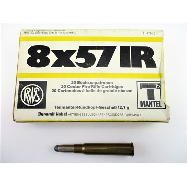 RWS .8X57JR AMMO