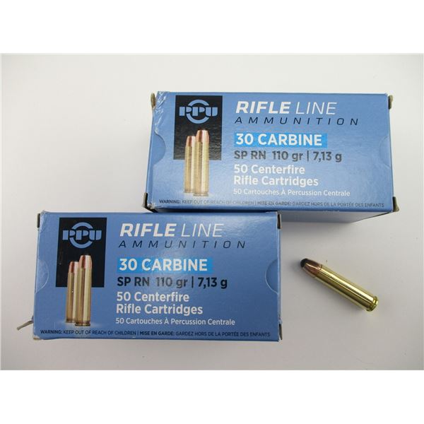 PPU .30 CARBINE AMMO