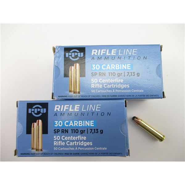 PPU .30 CARBINE AMMO