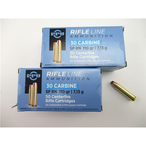 PPU .30 CARBINE AMMO