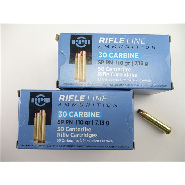 PPU .30 CARBINE AMMO
