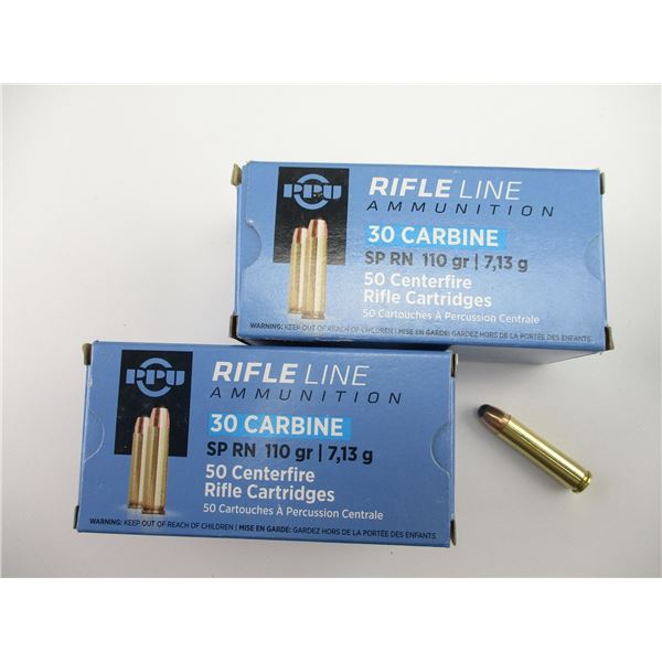 PPU .30 CARBINE AMMO