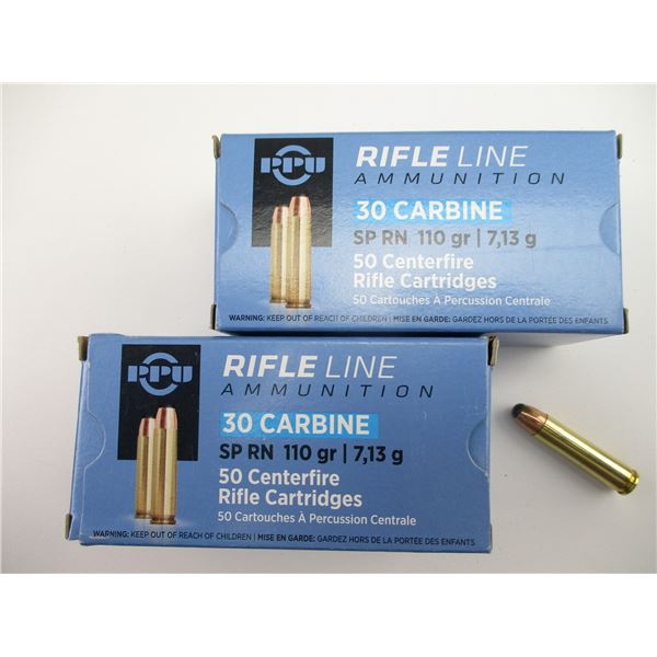 PPU .30 CARBINE AMMO