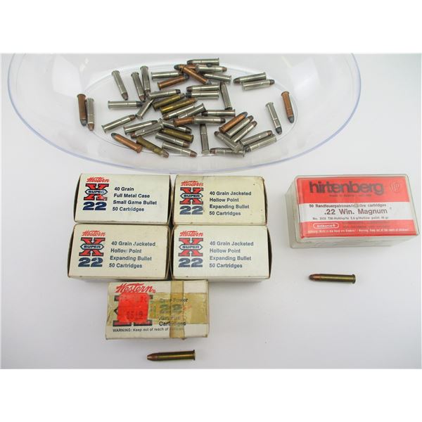 ASSORTED .22 MAGNUM AMMO