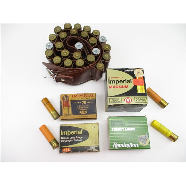 ASSORTED 20 GAUGE SHOTSHELLS LOT