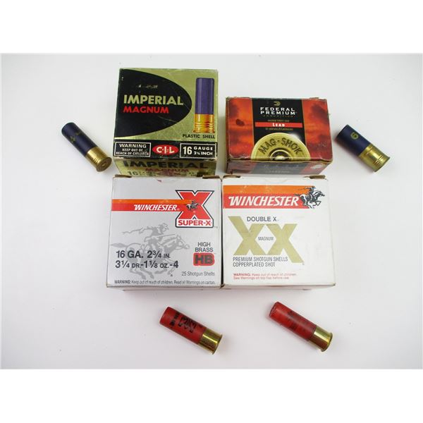 ASSORTED 16 GAUGE SHOTSHELLS LOT