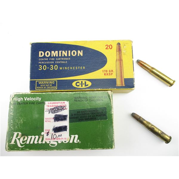 ASSORTED .30-30 WIN AMMO