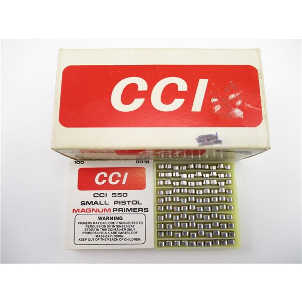 CCI 550 SMALL PISTOL PRIMERS LOT