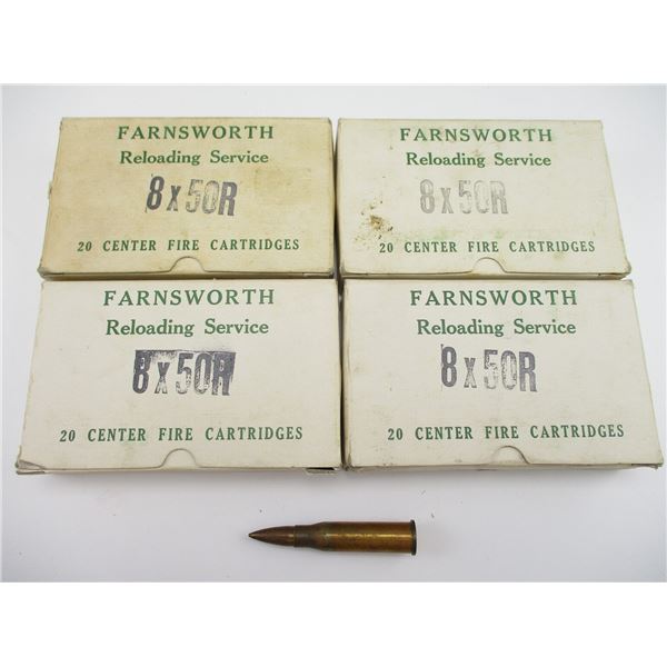 RELOADED 8X50R AMMO LOT