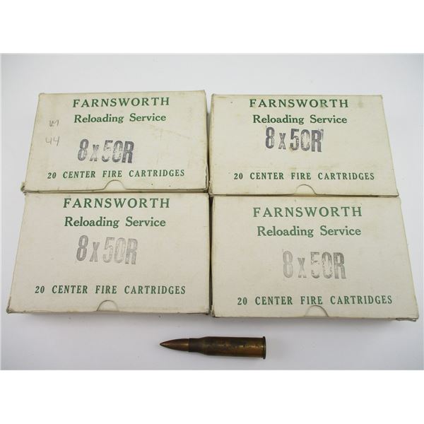 RELOADED 8X50R AMMO LOT