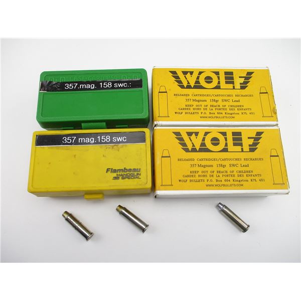 RELOADED .357 MAG AMMO