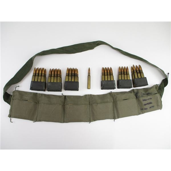 MILITARY .30-06 AMMO AND BANDOLIER