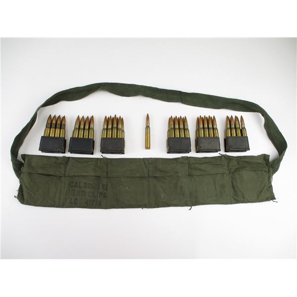 MILITARY .30-06 AMMO AND BANDOLIER