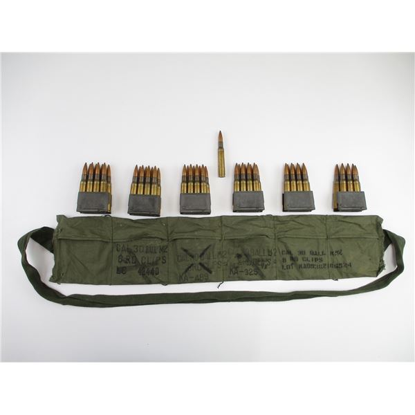 MILITARY .30-06 AMMO AND BANDOLIER