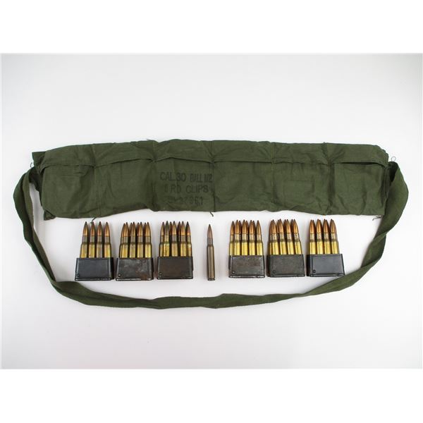 MILITARY .30-06 AMMO AND BANDOLIER
