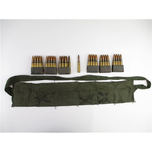 MILITARY .30-06 AMMO AND BANDOLIER