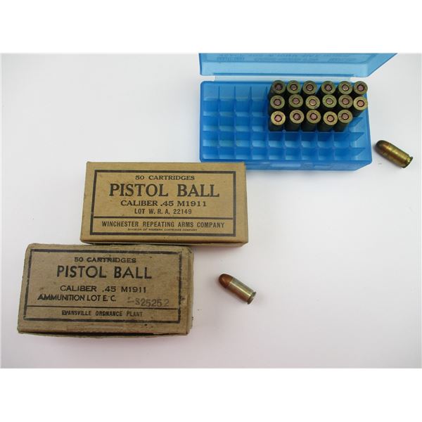 MILITARY ASSORTED .45 ACP AMMO