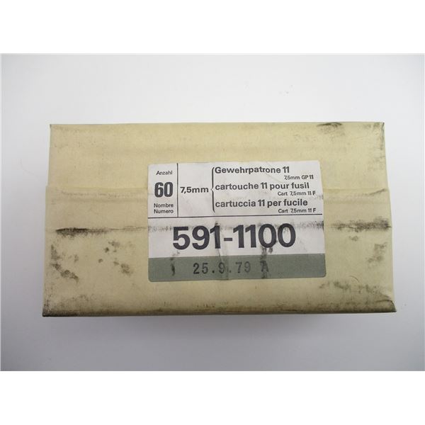 MILITARY 7.5X55 SWISS AMMO