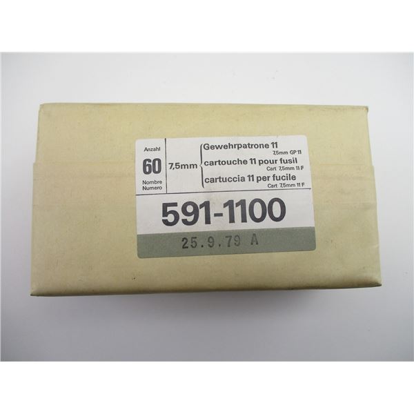 MILITARY 7.5X55 SWISS AMMO