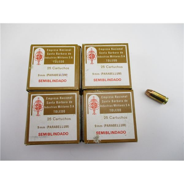 MILITARY SANTA BARBARA 9MM AMMO