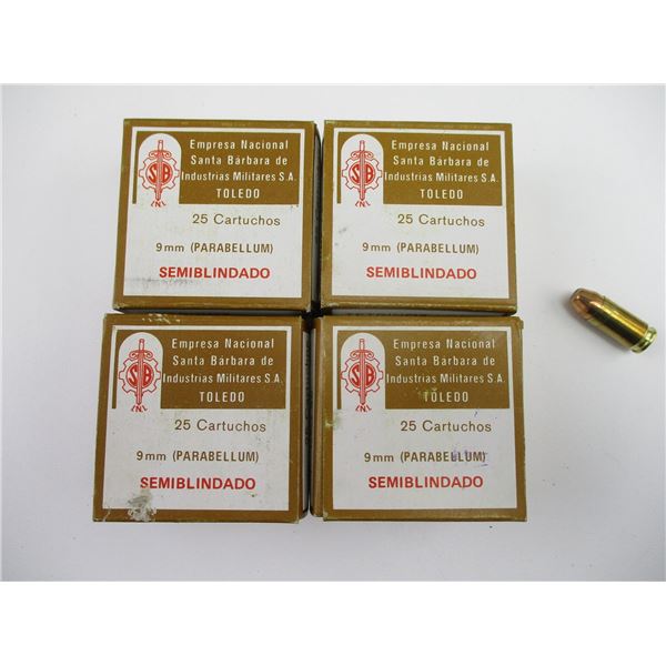 MILITARY SANTA BARBARA 9MM AMMO