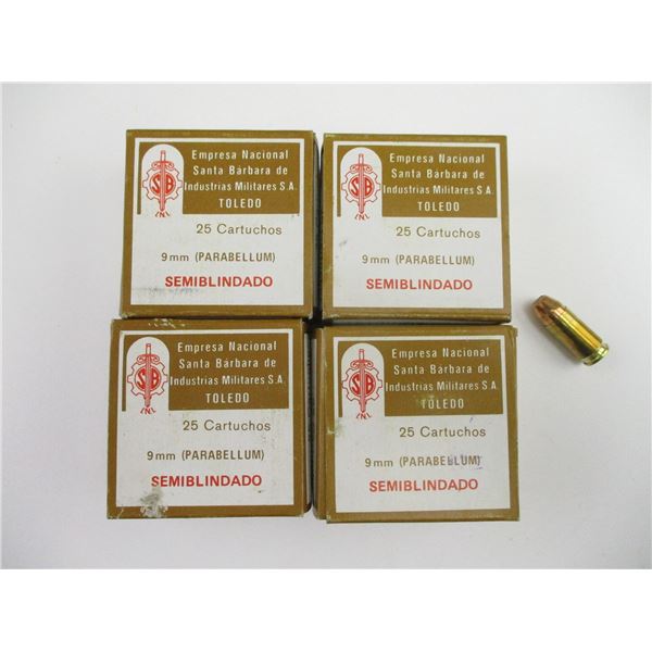 MILITARY SANTA BARBARA 9MM AMMO