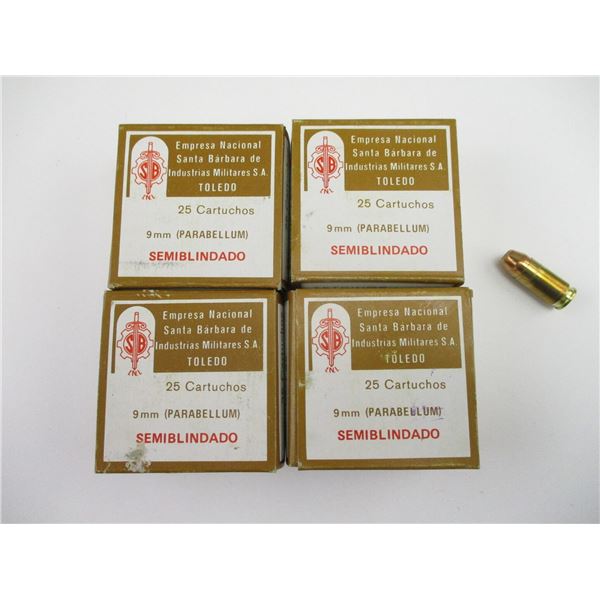 MILITARY SANTA BARBARA 9MM AMMO